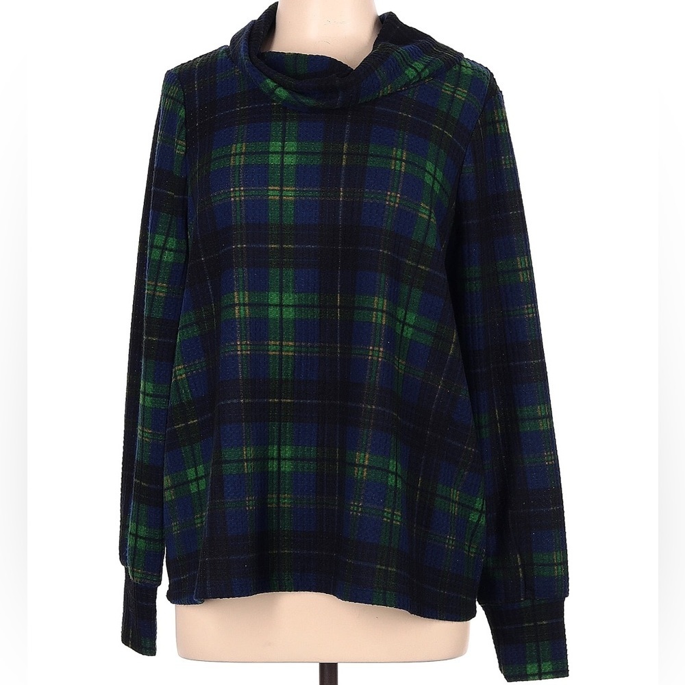 Torrid Plaid Thermal Cowl/Turtleneck Size 0